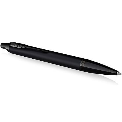 Ручка шариковая автоматическая Parker "IM Achromatic K317", 1.0 мм, черный, стерж. синий - 2