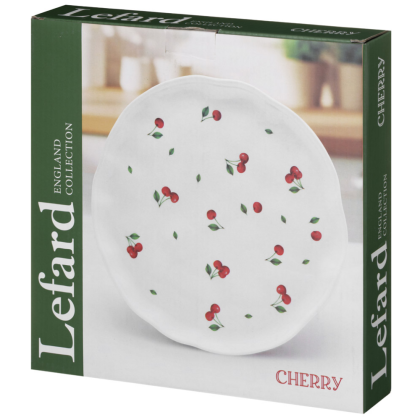 Набор тарелок керамических "Cherry", 25.5 см, 2 штуки, белый - 3
