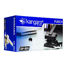 Дырокол Kangaro "DP-800", 63 листа, черный