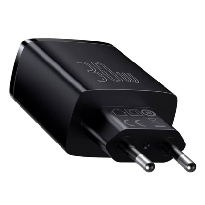 Сетевое зарядное устройство Baseus CCXJ-E01 Compact Quick Charger 2U+C 30W Black - 3