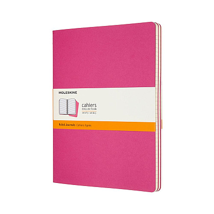 Блокнот "Cahier Journal Xlarge", А4, 190x250 мм, 60 л, 3 шт, розовый неон