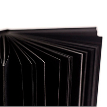 Скетчбук для графики "GrafArt. Total Black", 14.5x19 см, 150 г/м2, 80 л, черный