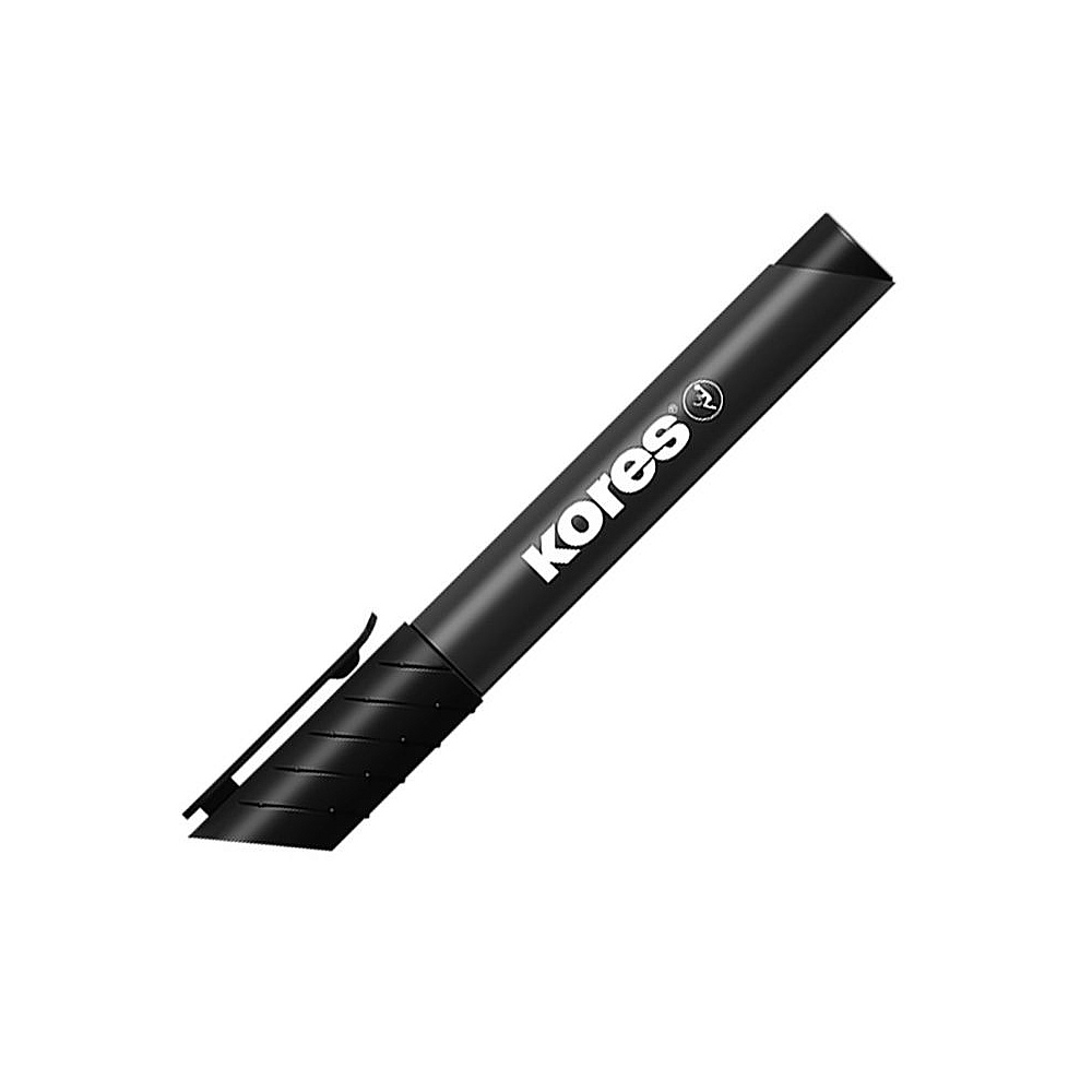 Маркер перманентный "Kores", черный
