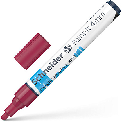 Маркер акриловый "Schneider Paint-It 320", бордовый