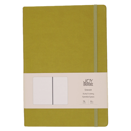 Блокнот "Joy Book. Фисташковый мусс", А4, 96 листов, клетка, желтый - 2