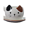 Чашка с блюдцем "Mr. Purr", 430 мл., керамика, белый - 2
