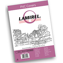 Обложка Lamirel Transparent A4, PVC, зеленый, 200мкм, 100 шт 