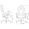 Кресло игровое Бюрократ Knight Thunder 5X экокожа, черный, крестов. металл - 13