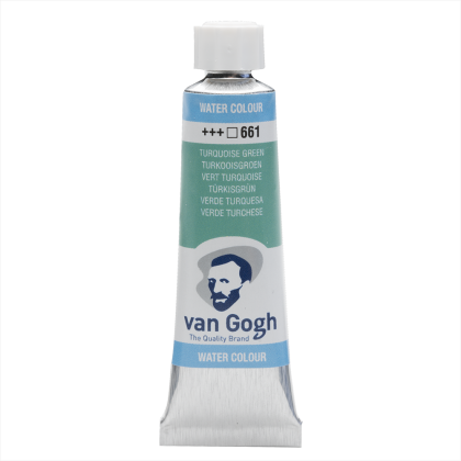 Краски акварельные "Van Gogh", 661 бирюзовый зеленый, 10 мл, туба
