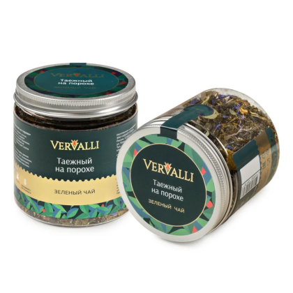 Чай Vervalli "Таежный на порохе", 60 гр., зеленый - 2