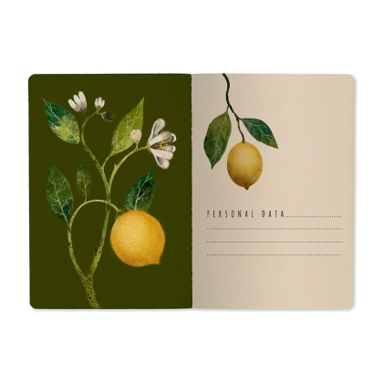 Тетрадь  "Flora. Paradise. Lemons", A5, 40 листов, линейка, белый, желтый - 2