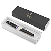 Ручка-роллер Parker "IM Vibrant Rings T315 Amethyst Purple PVD", 0,5 мм, черный, фиолетовый, стерж. черный - 2