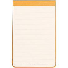 Блокнот "Rhodiarama Webnotepad" на резинке, A5, 96 листов, линейка, оранжевый
