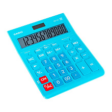 Калькулятор настольный Casio "GR-12", 12-разрядный, голубой