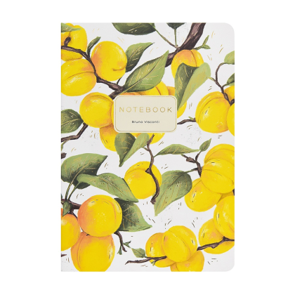 Тетрадь "Flora. Paradise. Абрикосы", A5, 40 листов, клетка, белый, желтый - 2