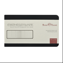 Еженедельник недатированный "Megapolis Velvet Flex", А6, 160 страниц, линейка, черный