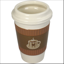 Кашпо "Coffee Cup", керамика, коричневый
