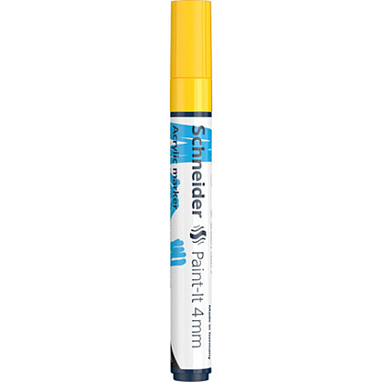 Маркер акриловый "Schneider Paint-It 320", желтый - 2