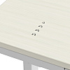 Стол с электроприводом двухмоторный AOKE HOME WOOD, цвет белый/береза  - 4