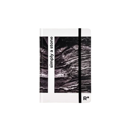 Ежедневник недатированный "StonePaper. Simply a stone", 128 страниц, на резинке, серый