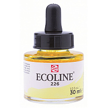 Жидкая акварель "ECOLINE", 226 желтый пастельный, 30 мл