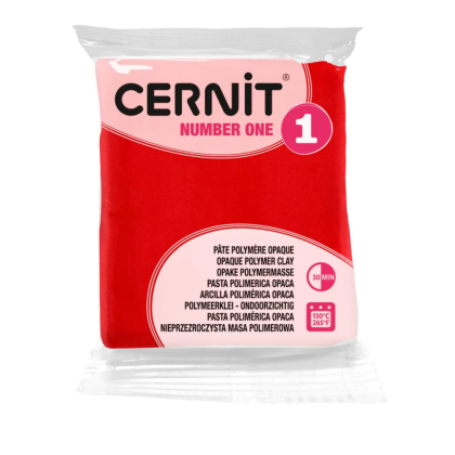 Полимерная глина "Cernit № 1 (Number One)", 56 г, 400 красный - 2