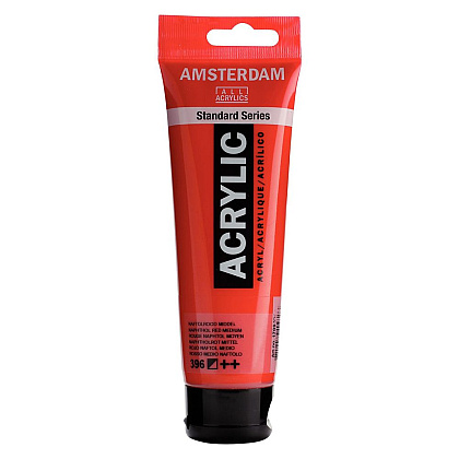 Краски акриловые "Amsterdam", 396 красный нафтоловый средний, 120 мл, туба