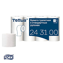 Бумага туалетная Tellus Премиум, TР4, 8 рулонов, 15 м, 3-слоя