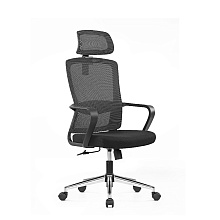 Кресло компьютерное SitZone U-060A, сетка, ткань, черный