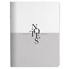 Тетрадь "Notes", А5, 48 листов, клетка, серый