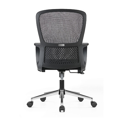 Кресло компьютерное SitZone U-069B, сетка, ткань, черный - 5