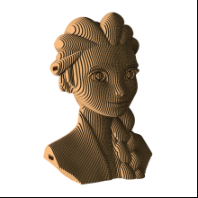 Пазл картонный 3D "Бюст Эльза"