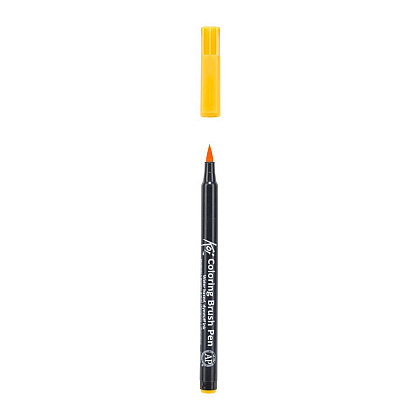 Маркер акварельный "Koi Color Brush", темно-желтый - 3