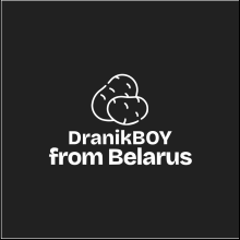 Сумка для покупок "DranikBOY from Belarus", хлопок, черный