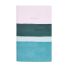 Блокнот "Stripes dusty pink", А5, 96 листов, линейка, розовый, голубой, срез разноцветный - 2