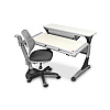Кресло детское Comf-Pro С3 317 Chair, пластик, ткань, серый, пластик, корпус черный, серый, с чехлом салатовым - 9