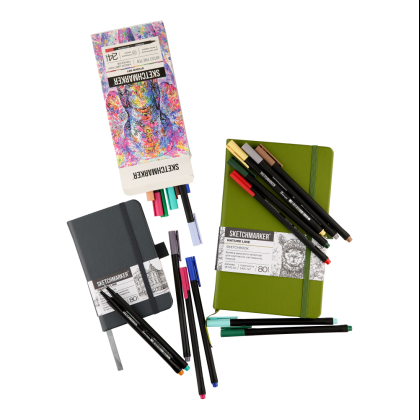 Ручка капиллярная "Sketchmarker Artist fine pen Studio", 24 шт - 3