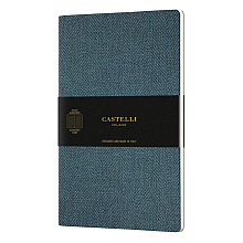 Блокнот Castelli Milano "Harris Maple Red", A5, 32 листа, линейка, серый