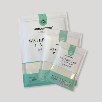 Бумага для акварели "Potentate", хлопок, горячий пресс, 19.5х27 см, 10 листов - 3
