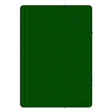 Папка на резинках "Office Products", A4, 15 мм, пластик, зелёный