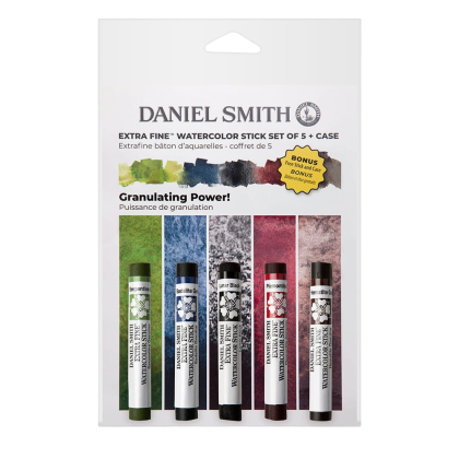 Набор стиков акварельных "Daniel Smith Aquatic Granulating Power Set", 5 цветов