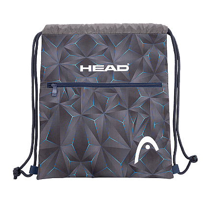 Мешок для обуви "Head 3D blue", 45x38 см, чёрный