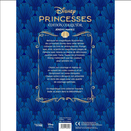 Раскраска по номерам на французском языке "Coloriages mystères Disney Collector - Princesses" - 2