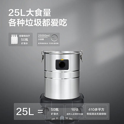 Пылесос сетевой Deli YS DL881835, 1400, 21 кПа, 35 л, черный - 4