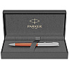 Ручка шариковая автоматическая Parker "Sonnet Essential SB K545", 0,7 мм, серебристый, оранжевый, стерж. черный - 2