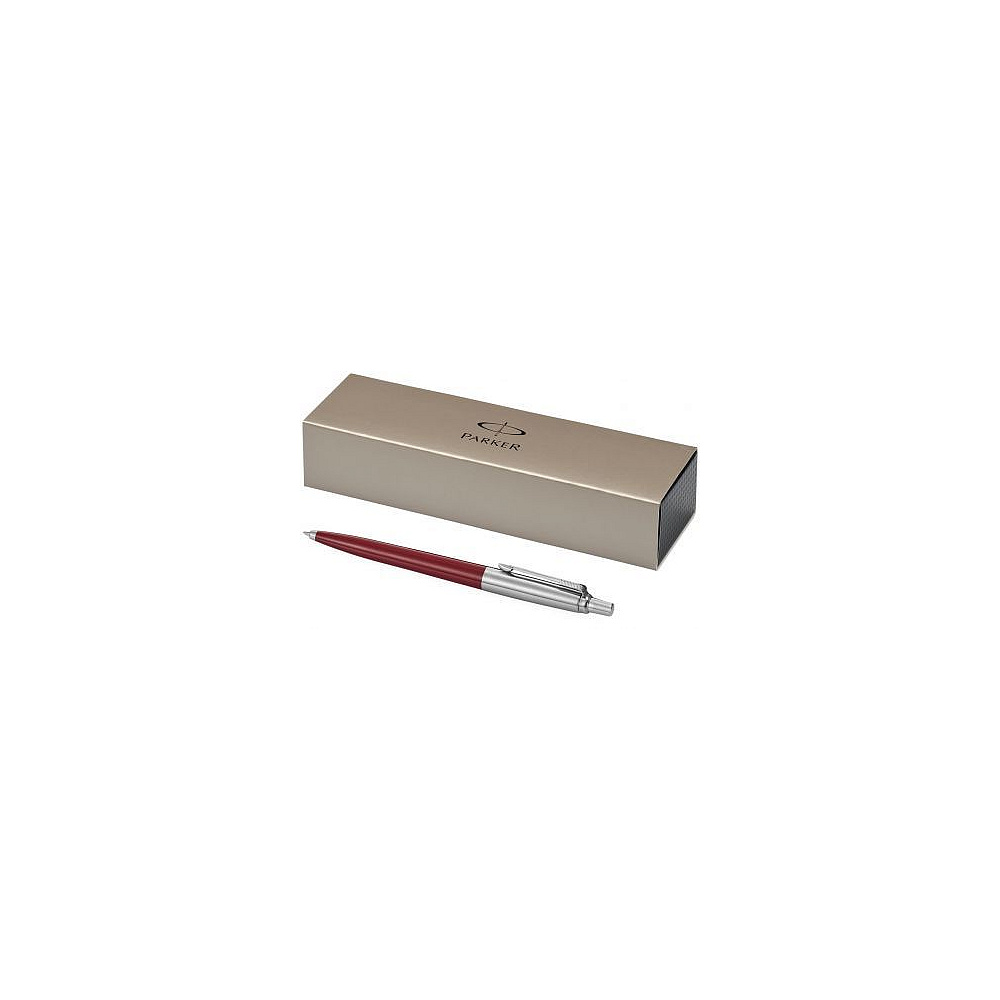 Ручка шариковая автоматическая "Parker Jotter Kensington Red CT", 0.7 мм, красный, серебристый, стерж. синий - 4