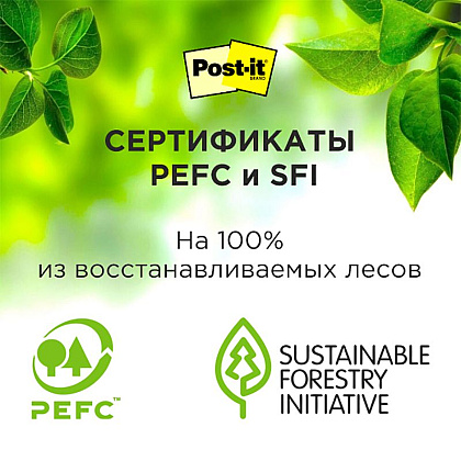 Бумага для заметок на клейкой основе "Post-it Original. В дорогу",76x76 мм,  100 листов, ассорти, 3 цвета - 3