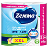 Полотенца бумажные Zemma Стандарт XXL, 2 рулона, 2 слоя, декор - 2