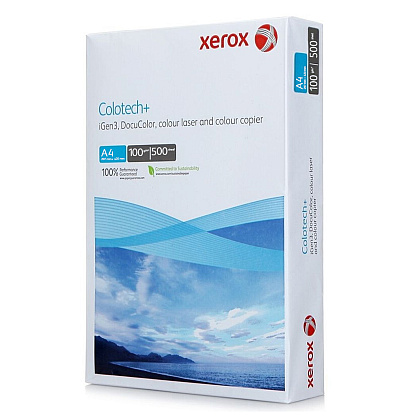 Бумага для лазерной печати "Xerox Colotech+", A4, 500 листов, 100 г/м2