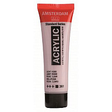 Краски акриловые "Amsterdam", 361 розовый светлый, 20 мл, туба